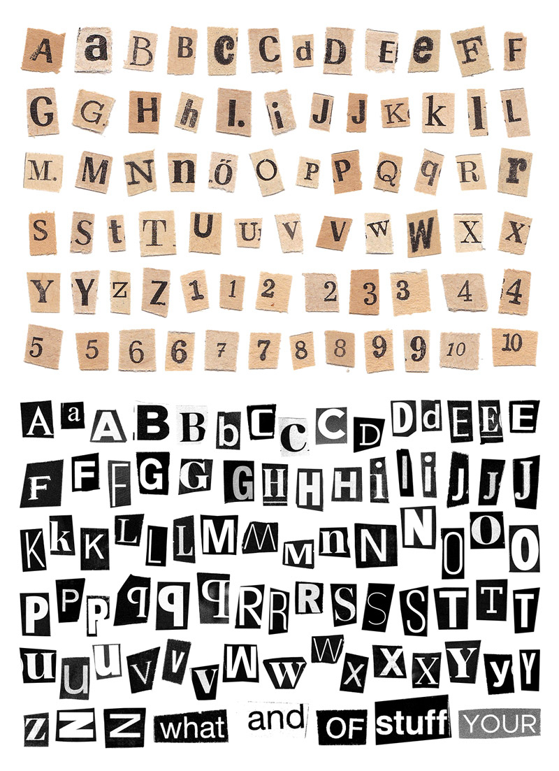 Alphanumeric symbol label stickers