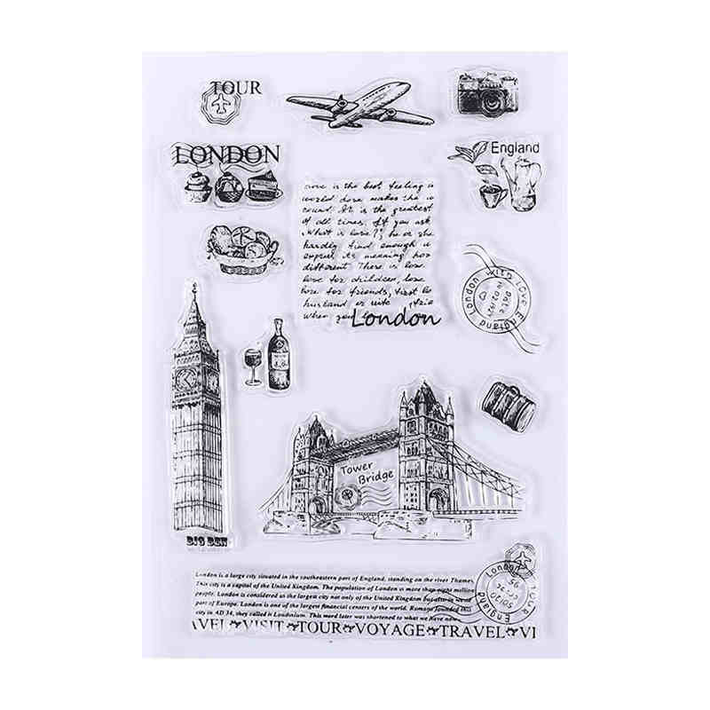 17 Style Clear Silicone Stamps for DIY Scrapbooking Card Making