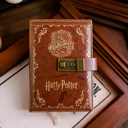 Harry Potter Vintage Code Lock Diary - Secret Writing & Magical Journal for Fans - Stylish Journal for Everyday Writing