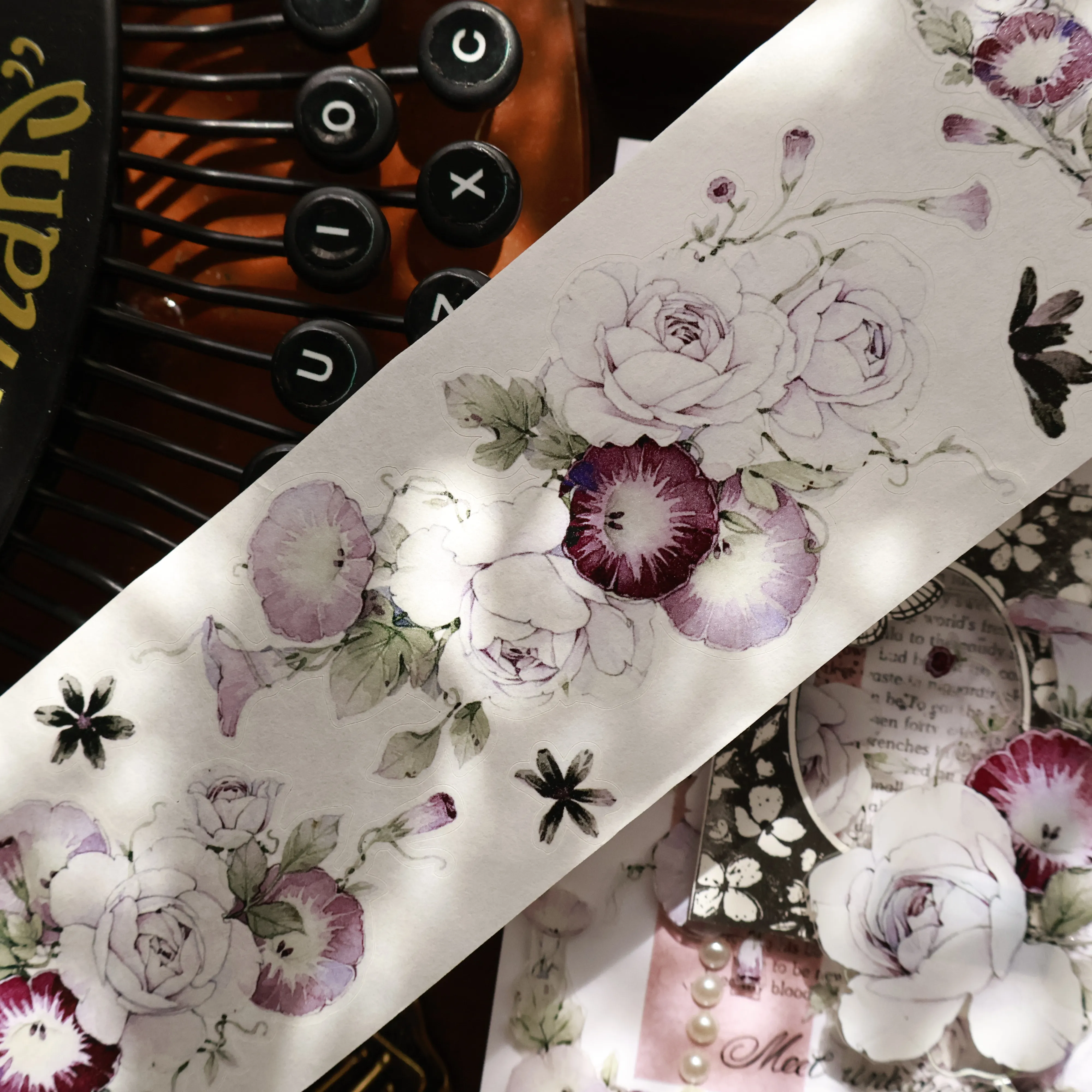 YIER Studio Floral window Washi PET Tape 2.56*78.74 inch