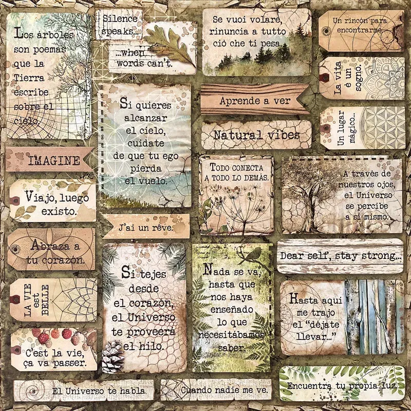 Retro animal adhesive stickers