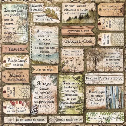 Retro animal adhesive stickers