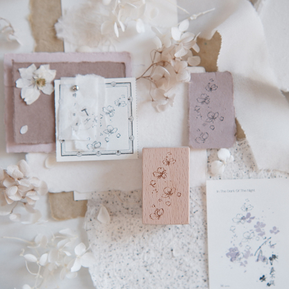 Zoey studio Flower and plant wood stamp