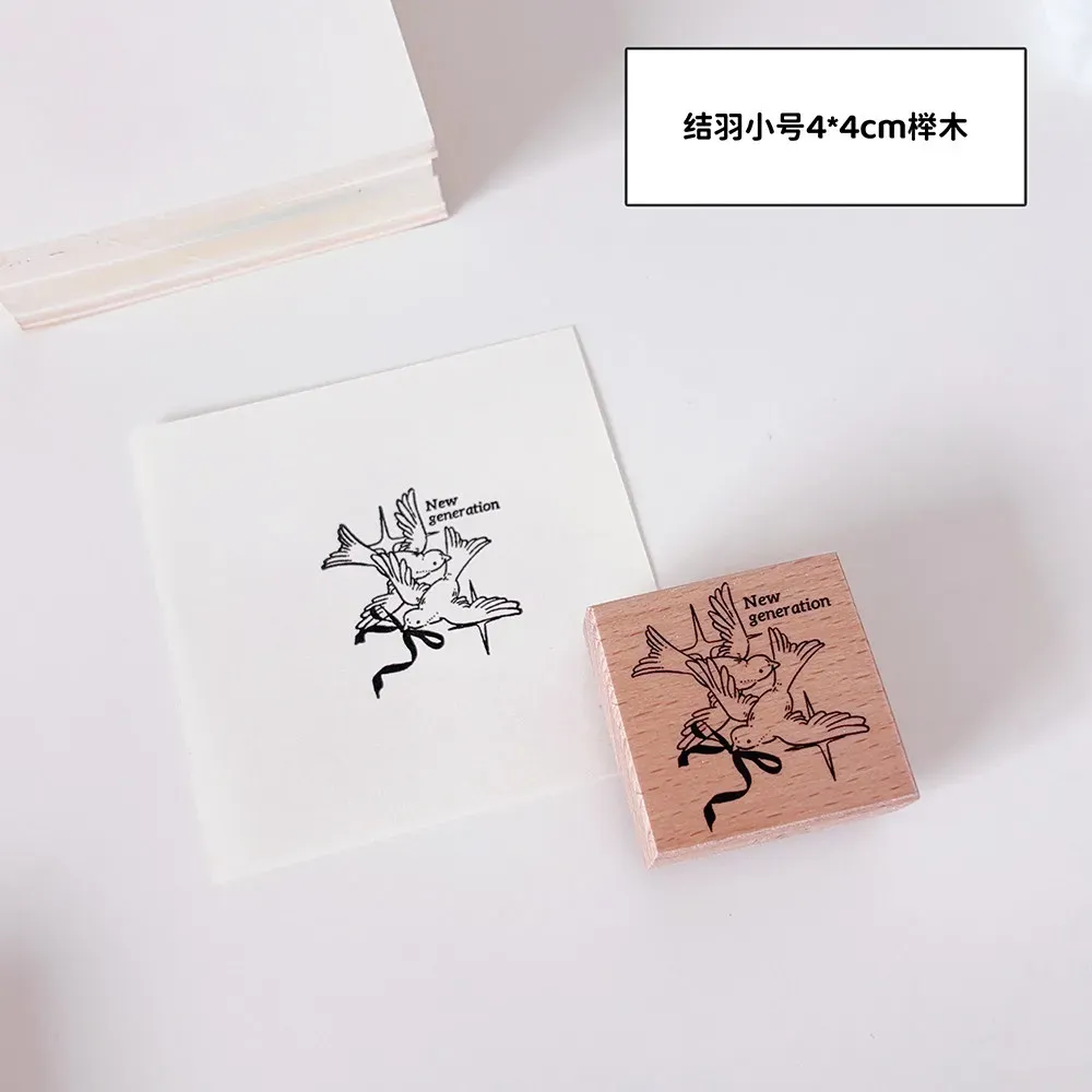 Watercolor stains ink stains Theme Art Wooden Stamp