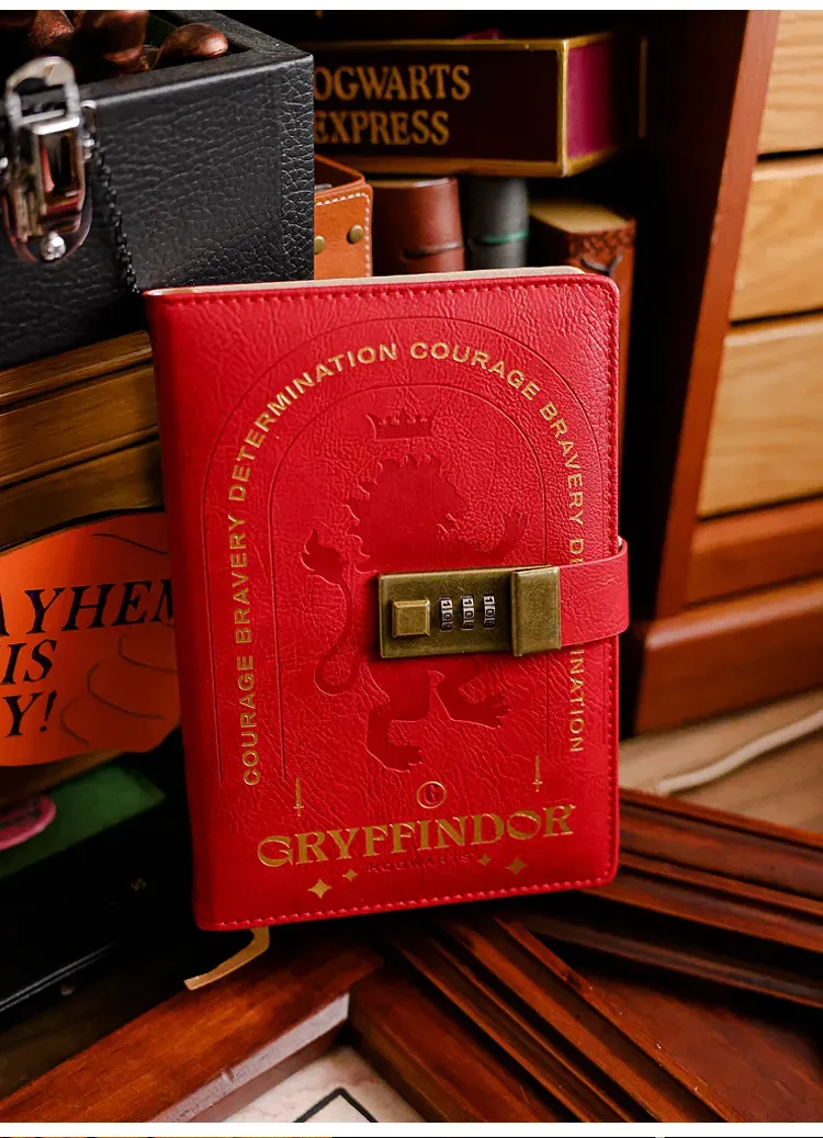 Harry Potter Vintage Code Lock Diary - Secret Writing & Magical Journal for Fans - Stylish Journal for Everyday Writing