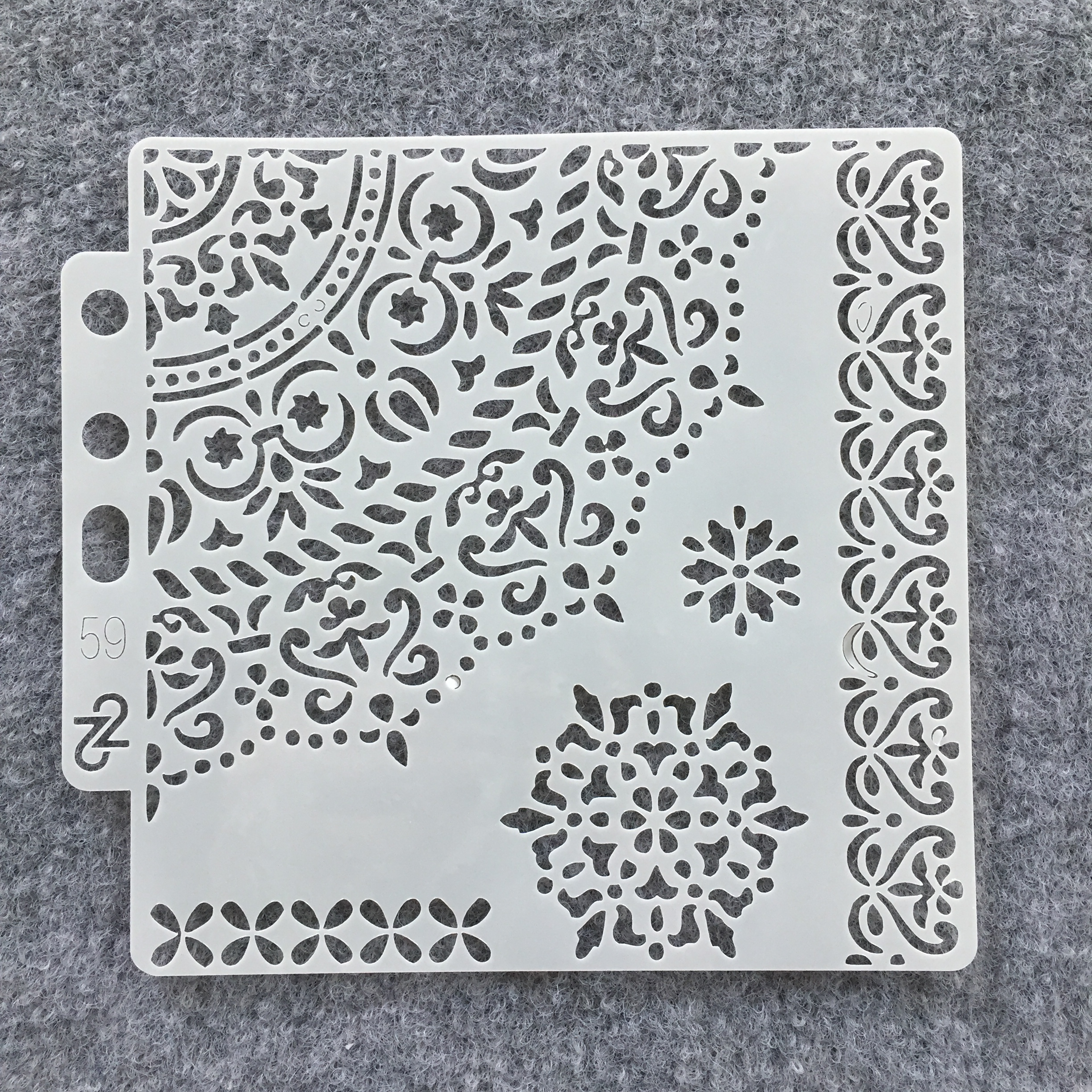 1Pc Cloud, Snowflake, Floral, Deer Elements Scrapbook Hollow Stencil Template