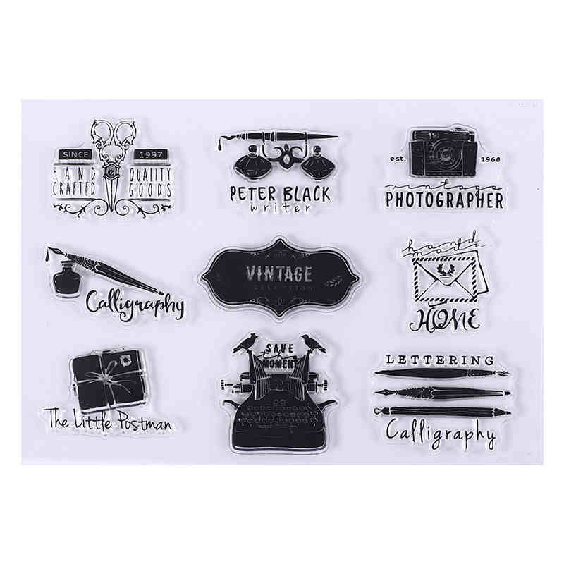 17 Style Clear Silicone Stamps for DIY Scrapbooking Card Making