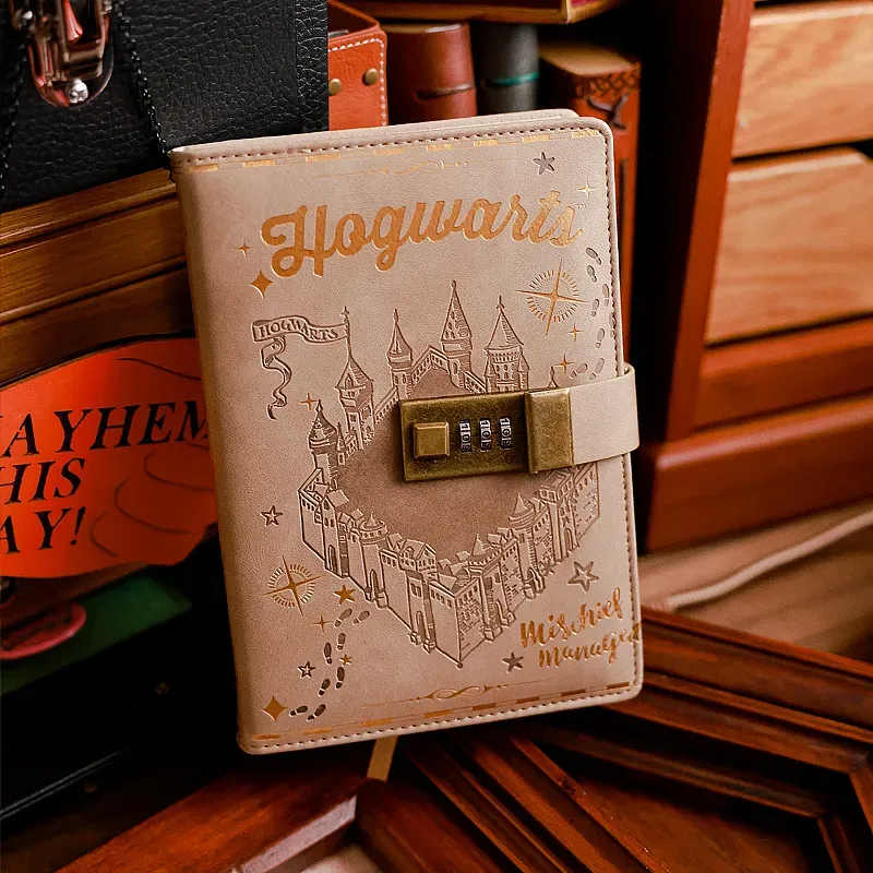 Harry Potter Vintage Code Lock Diary - Secret Writing & Magical Journal for Fans - Stylish Journal for Everyday Writing