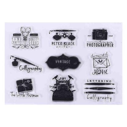 17 Style Clear Silicone Stamps for DIY Scrapbooking Card Making