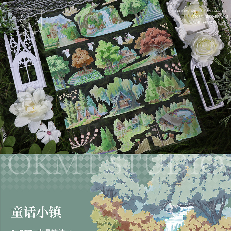 OKMT Season Scenery Theme PET Tape