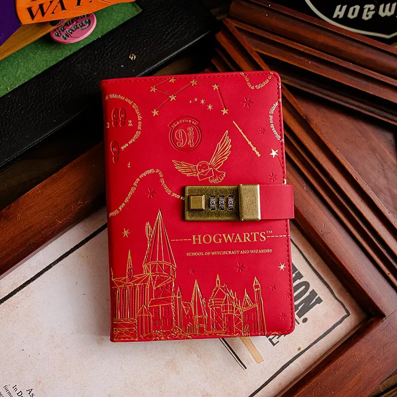 Harry Potter Vintage Code Lock Diary - Secret Writing & Magical Journal for Fans - Stylish Journal for Everyday Writing