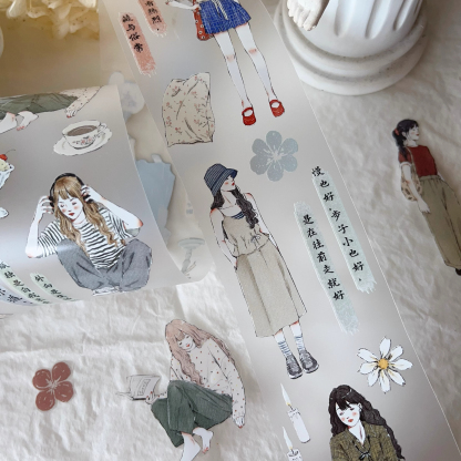 YIER Studio Sweet Girl PET Washi tape 55mm*600cm