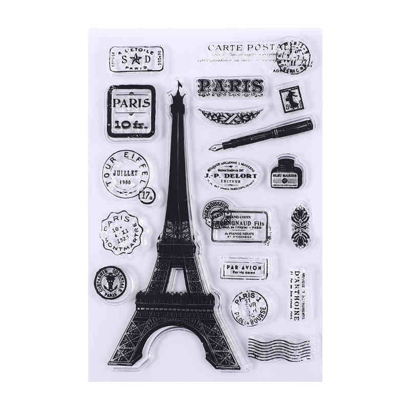 17 Style Clear Silicone Stamps for DIY Scrapbooking Card Making