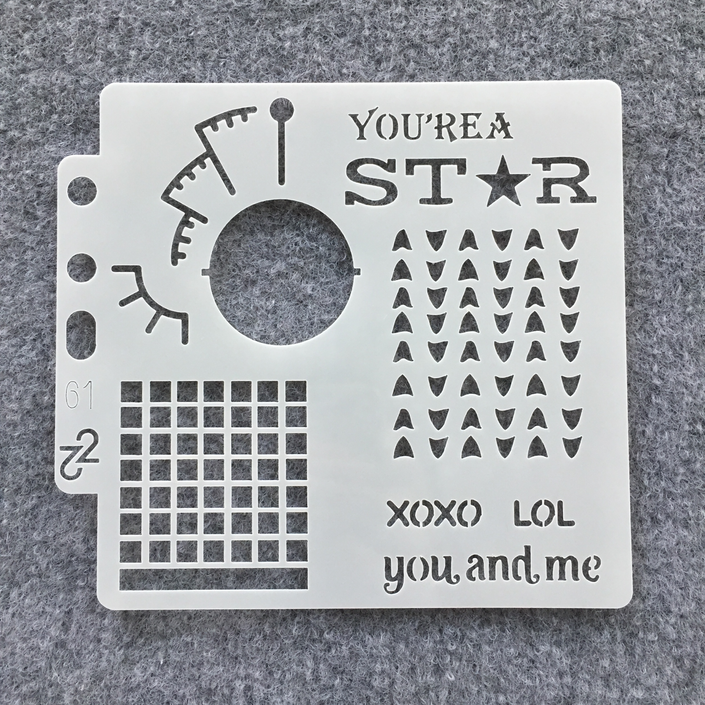 1Pc Cloud, Snowflake, Floral, Deer Elements Scrapbook Hollow Stencil Template