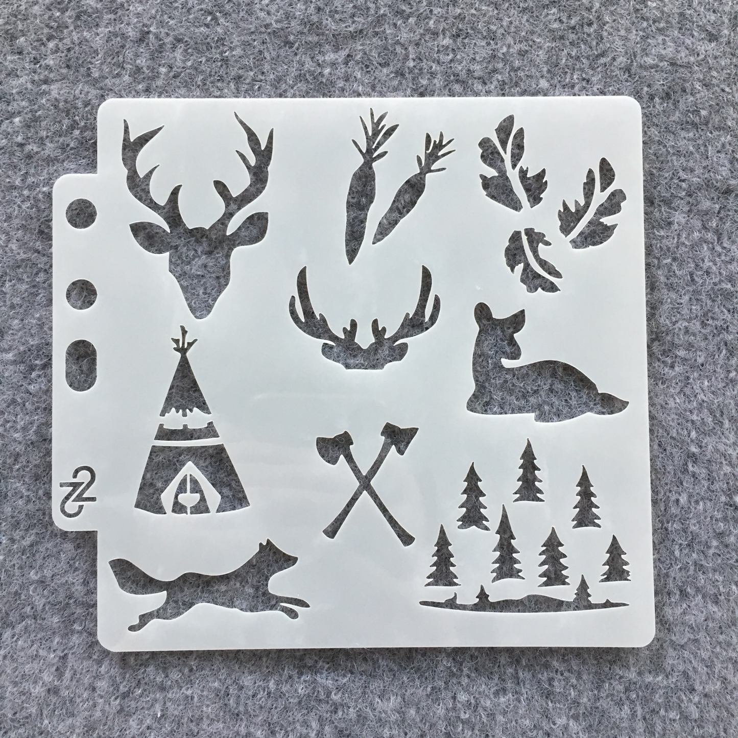1Pc Cloud, Snowflake, Floral, Deer Elements Scrapbook Hollow Stencil Template