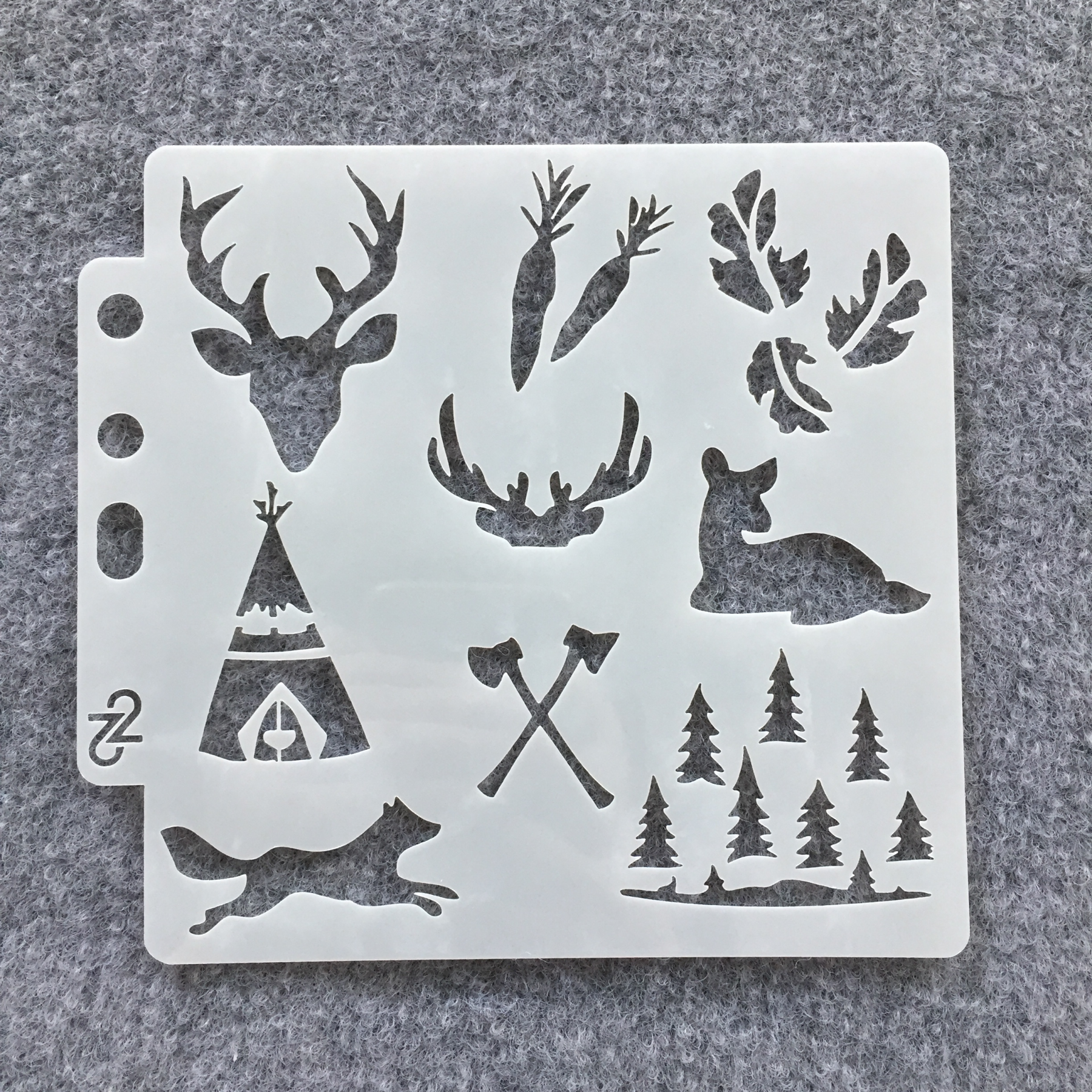 1Pc Cloud, Snowflake, Floral, Deer Elements Scrapbook Hollow Stencil Template