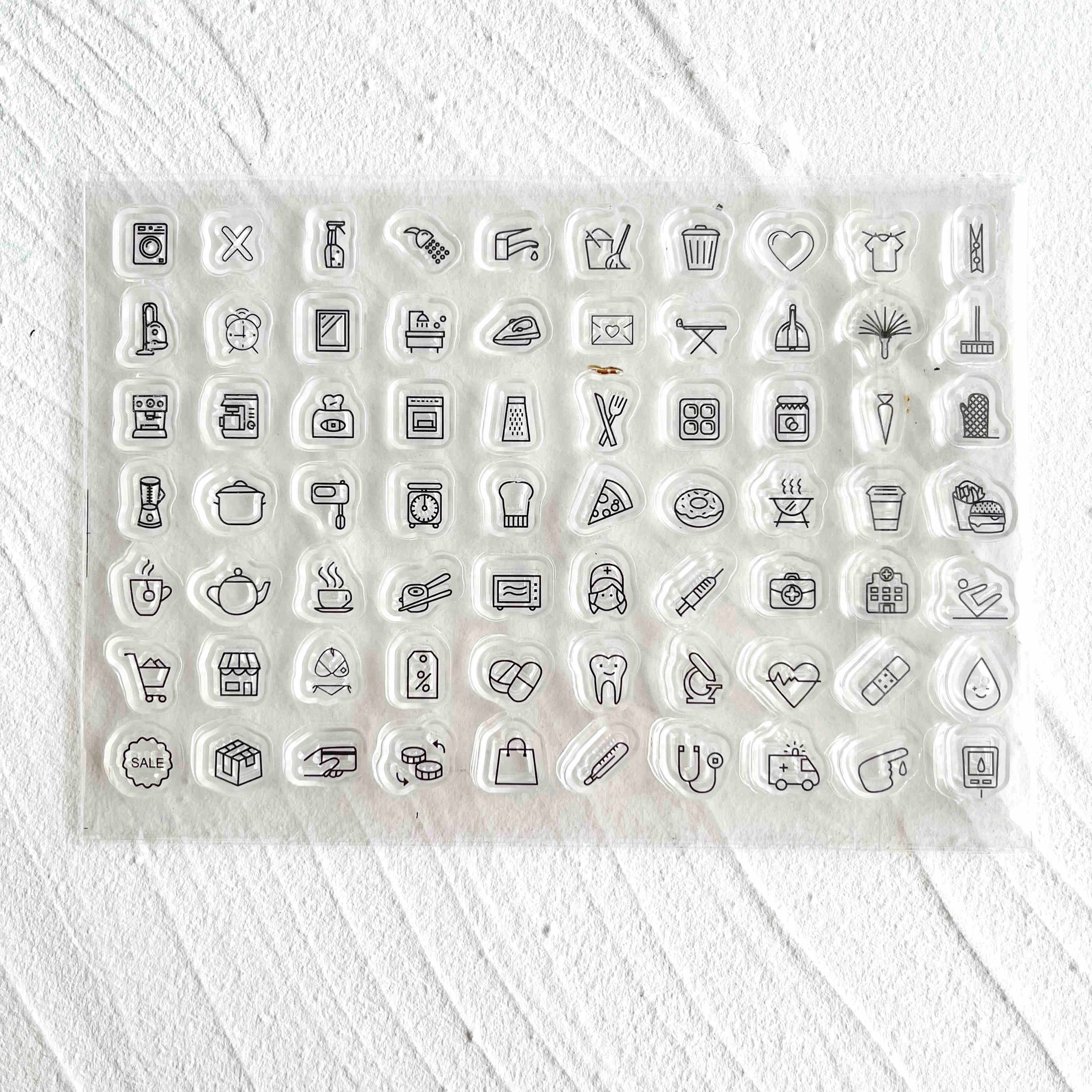 48 Style Clear Silicone Stamps for DIY Scrapbooking Card Making