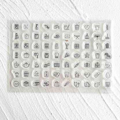48 Style Clear Silicone Stamps for DIY Scrapbooking Card Making