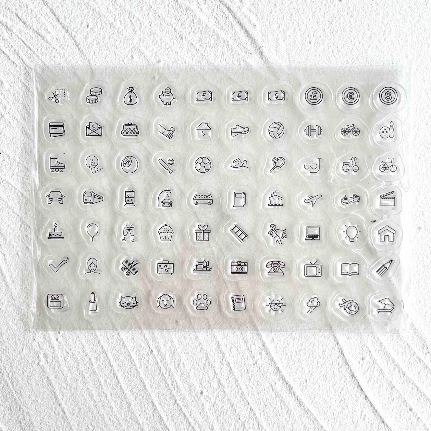 48 Style Clear Silicone Stamps for DIY Scrapbooking Card Making