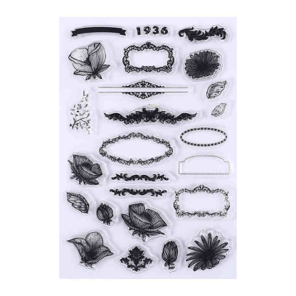 17 Style Clear Silicone Stamps for DIY Scrapbooking Card Making