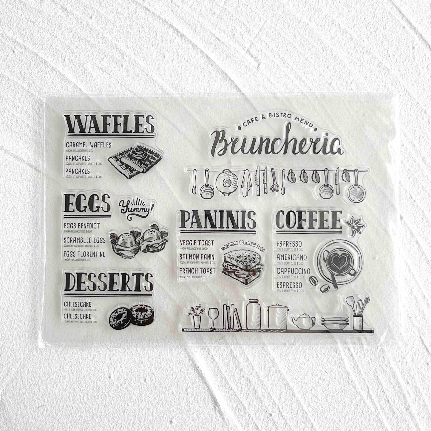 48 Style Clear Silicone Stamps for DIY Scrapbooking Card Making