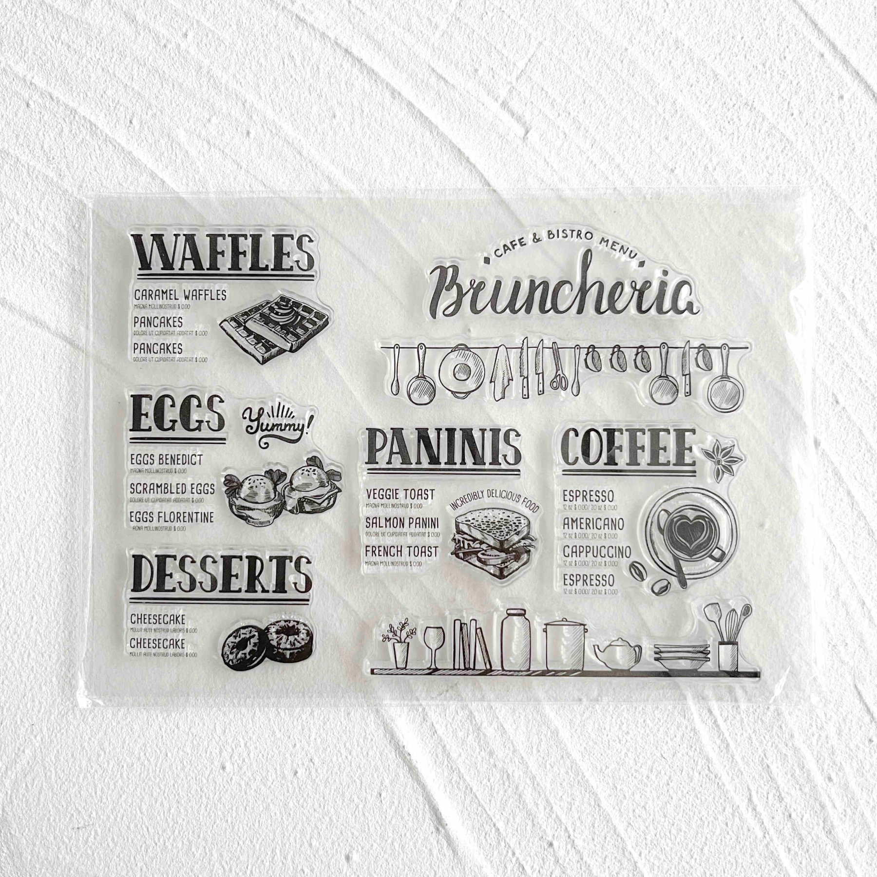 48 Style Clear Silicone Stamps for DIY Scrapbooking Card Making