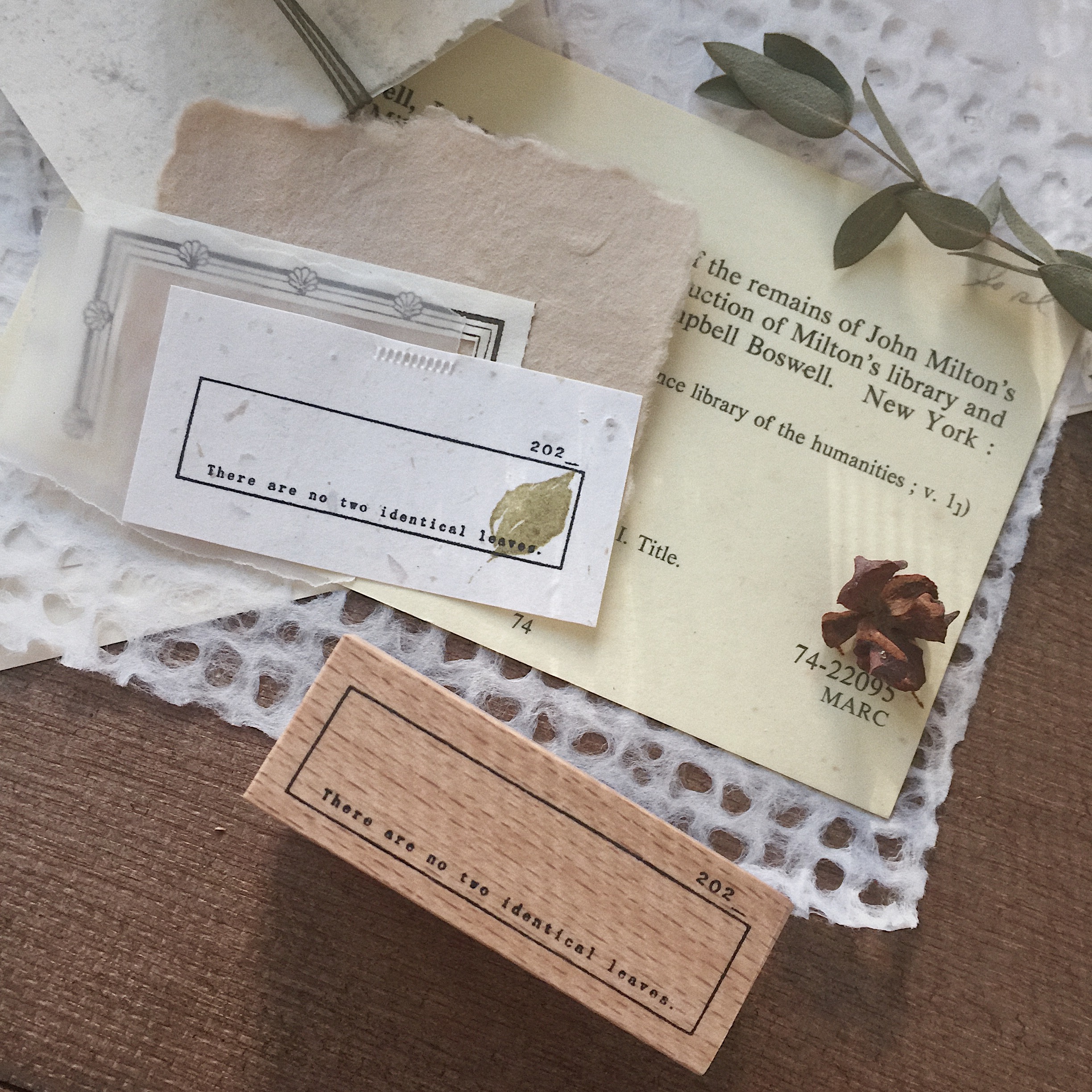 Zoey Studio Small Flower Wood Stamp