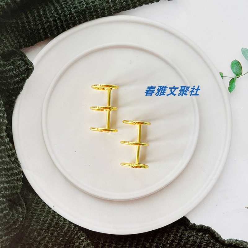 A5 A6 Thick Striped Acrylic Binder with Detachable Cover