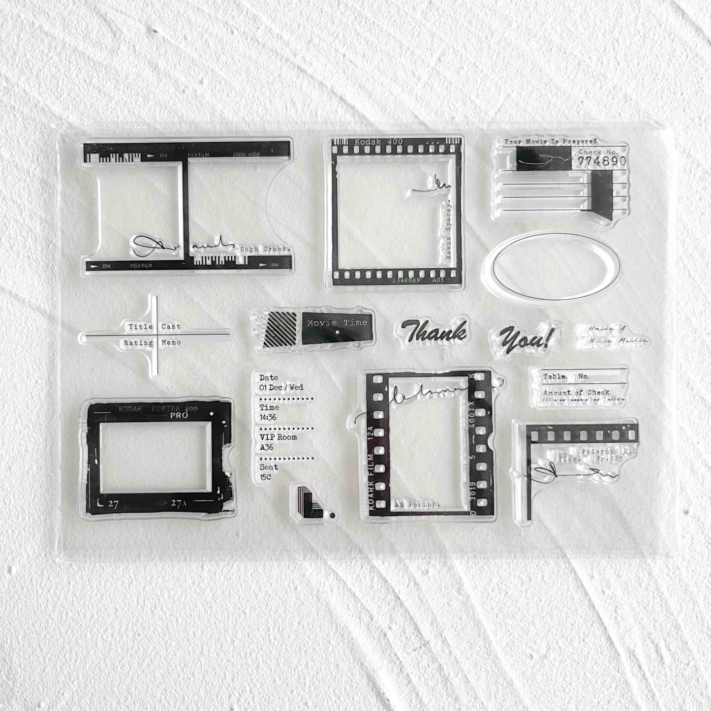 48 Style Clear Silicone Stamps for DIY Scrapbooking Card Making
