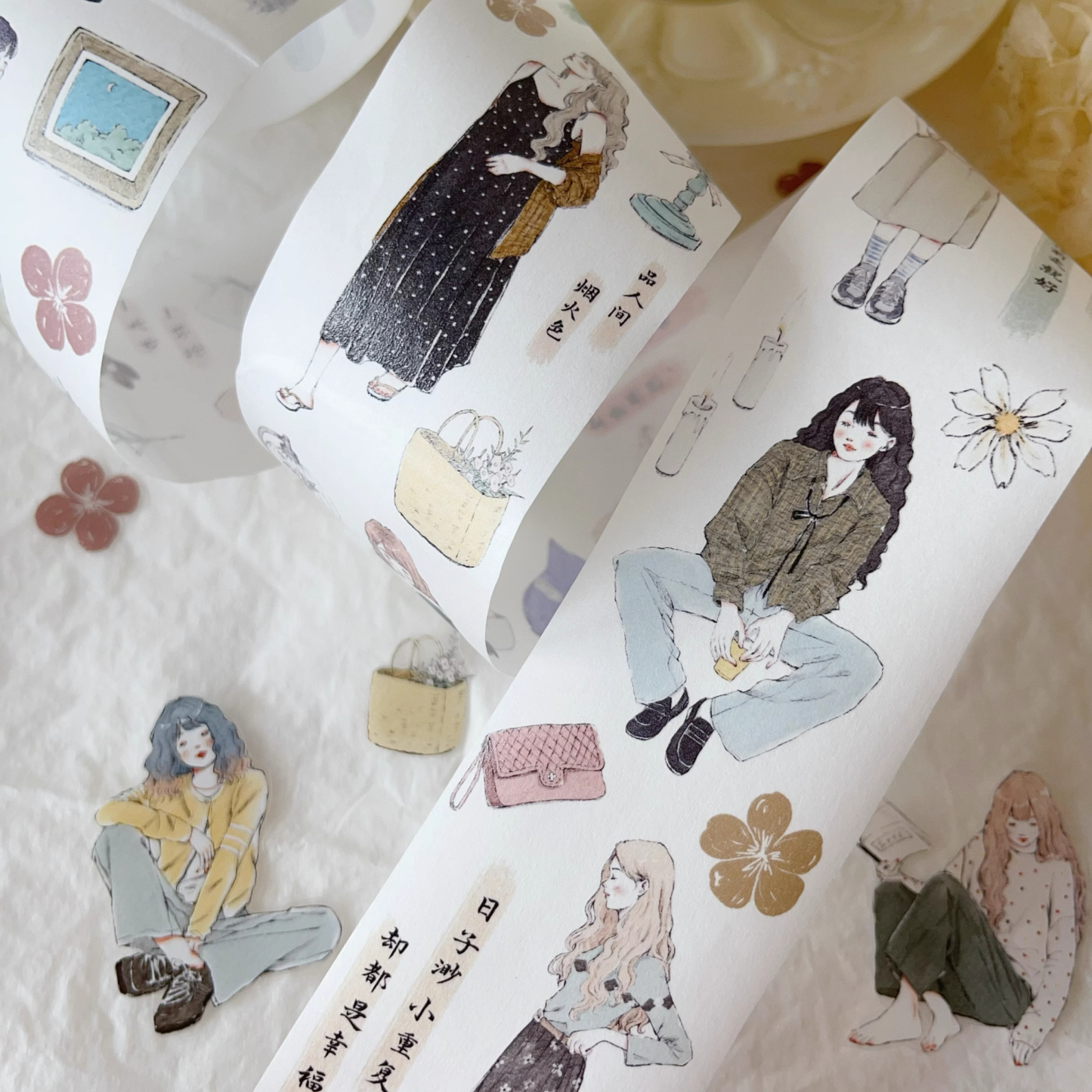 YIER Studio Sweet Girl PET Washi tape 55mm*600cm