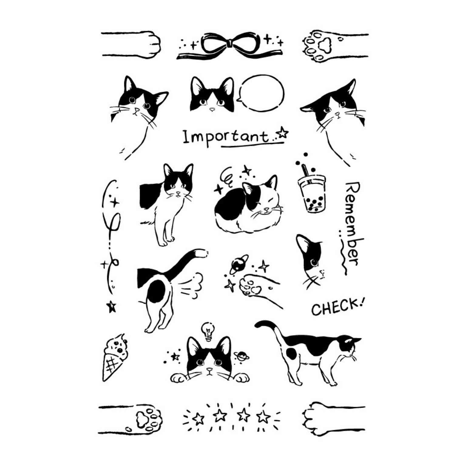 48 Style Clear Silicone Stamps for DIY Scrapbooking Card Making