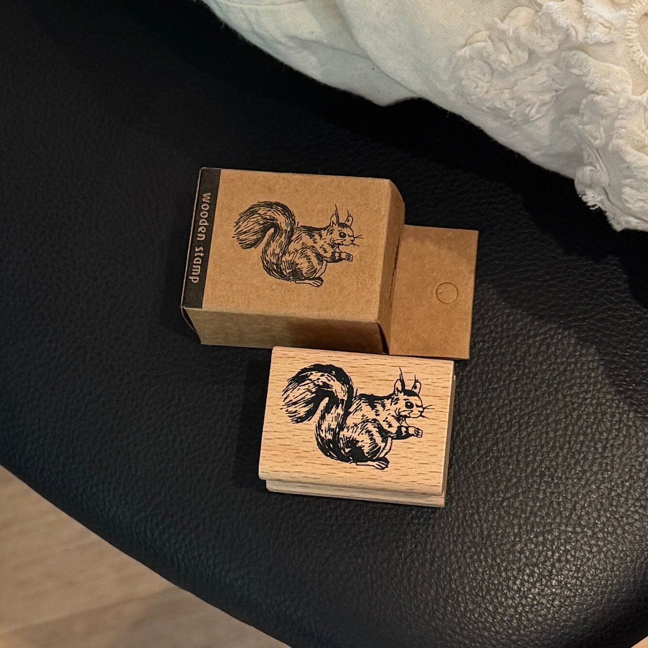Vintage Nature Sketch Wooden Rubber Stamp | Butterfly Mushroom Dragonfly Botanical