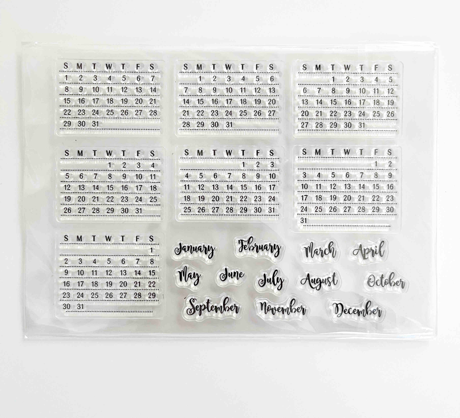 48 Style Clear Silicone Stamps for DIY Scrapbooking Card Making