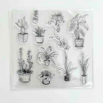 48 Style Clear Silicone Stamps for DIY Scrapbooking Card Making