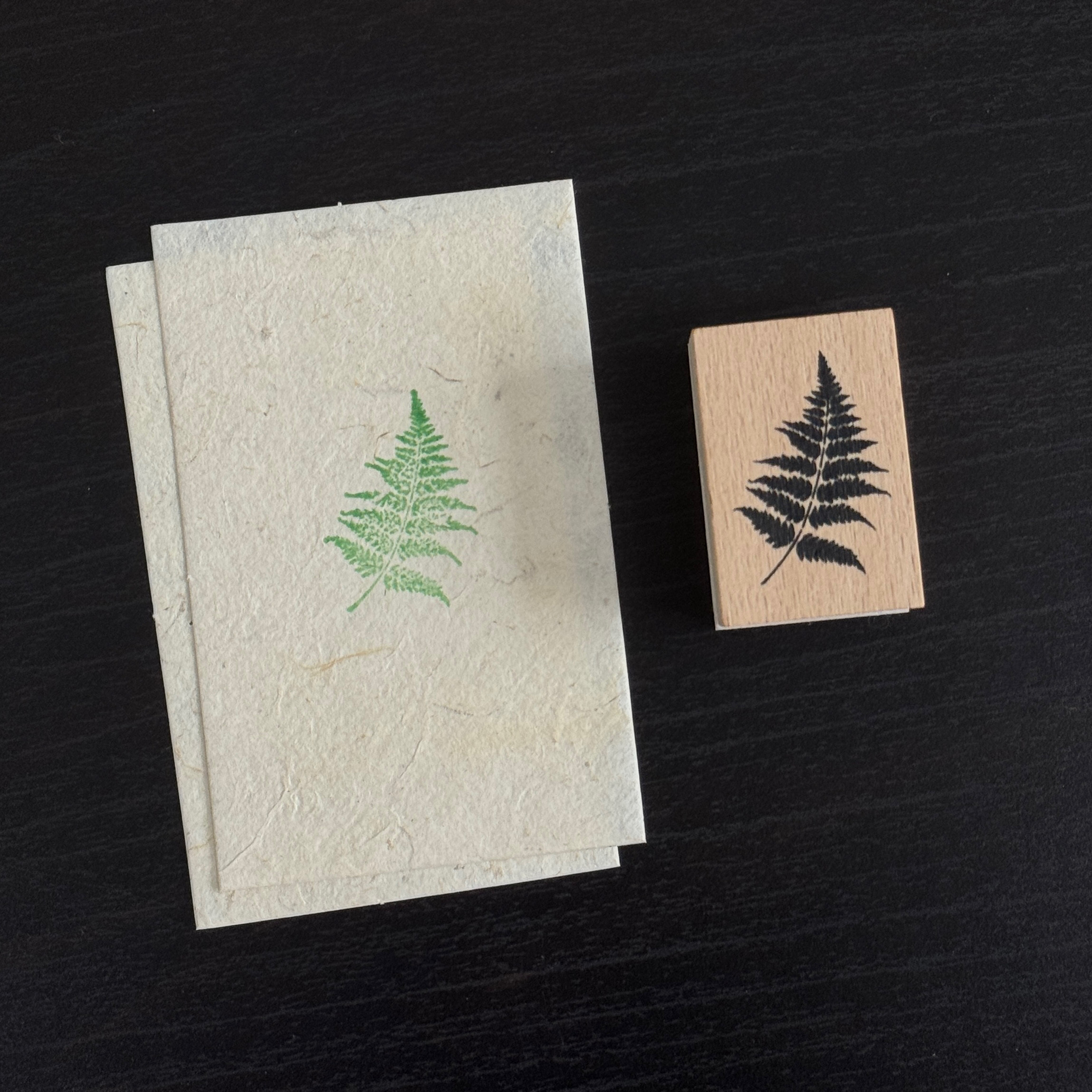 Vintage Nature Sketch Wooden Rubber Stamp | Butterfly Mushroom Dragonfly Botanical