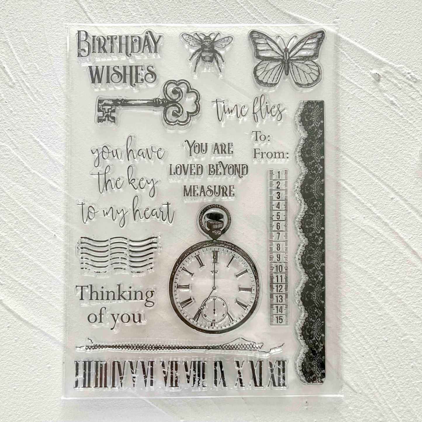 48 Style Clear Silicone Stamps for DIY Scrapbooking Card Making
