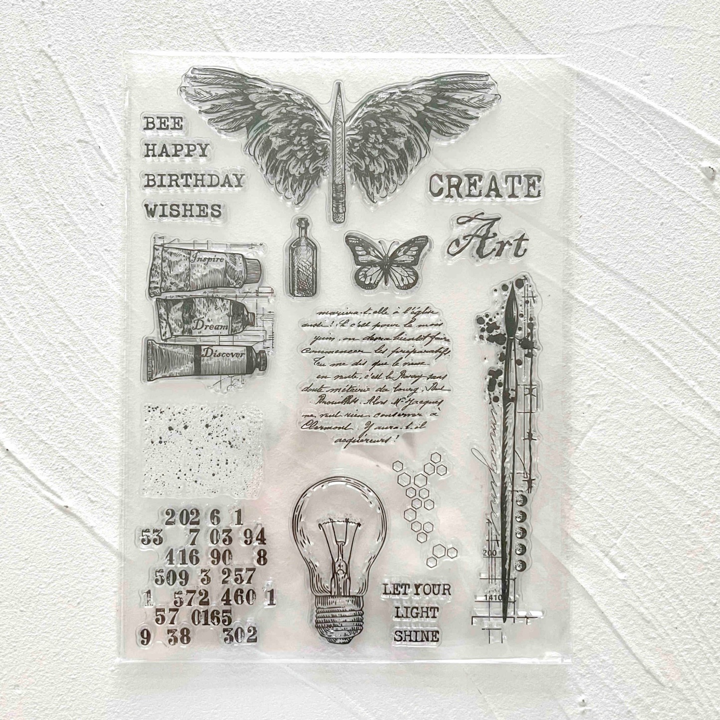 48 Style Clear Silicone Stamps for DIY Scrapbooking Card Making
