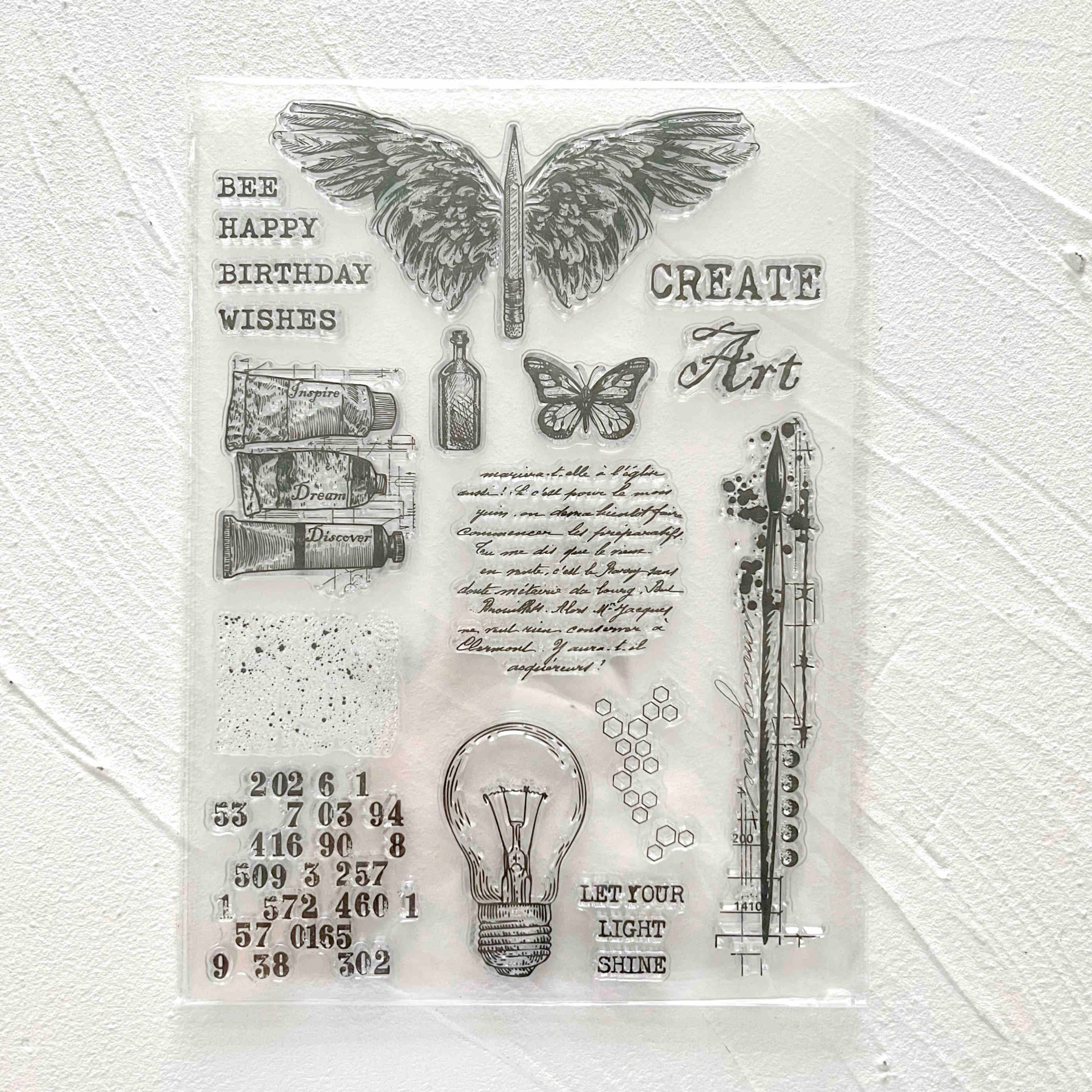 48 Style Clear Silicone Stamps for DIY Scrapbooking Card Making