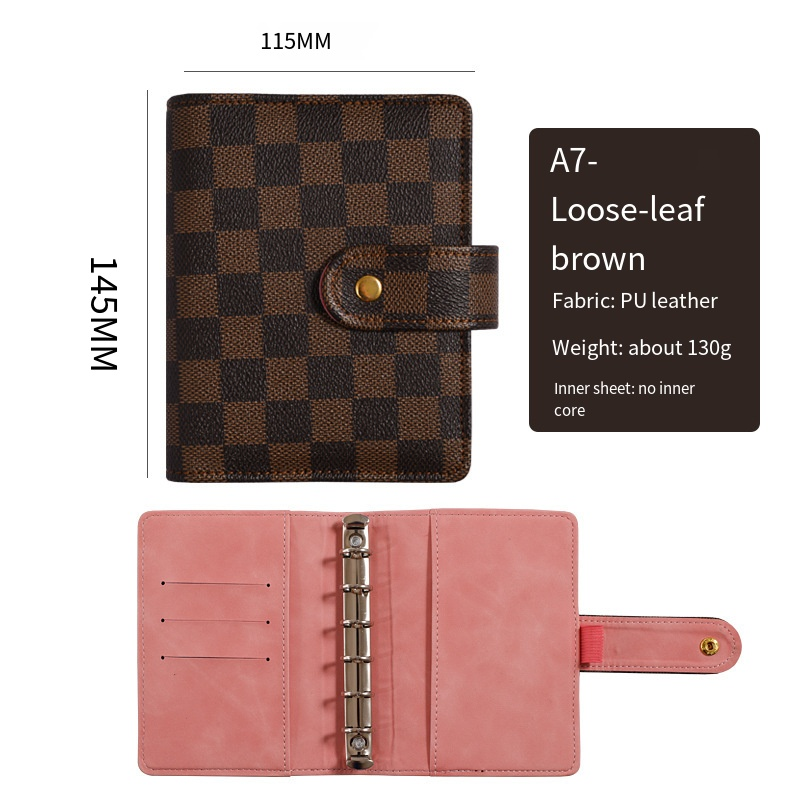 A5 A6 A7 Size PU Leather Binder Bullet Journal art Journaling