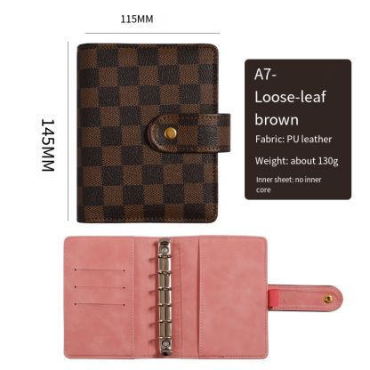 A5 A6 A7 Size PU Leather Binder Bullet Journal art Journaling