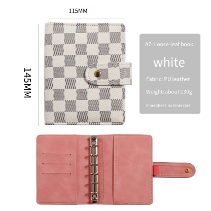 A5 A6 A7 Size PU Leather Binder Bullet Journal art Journaling