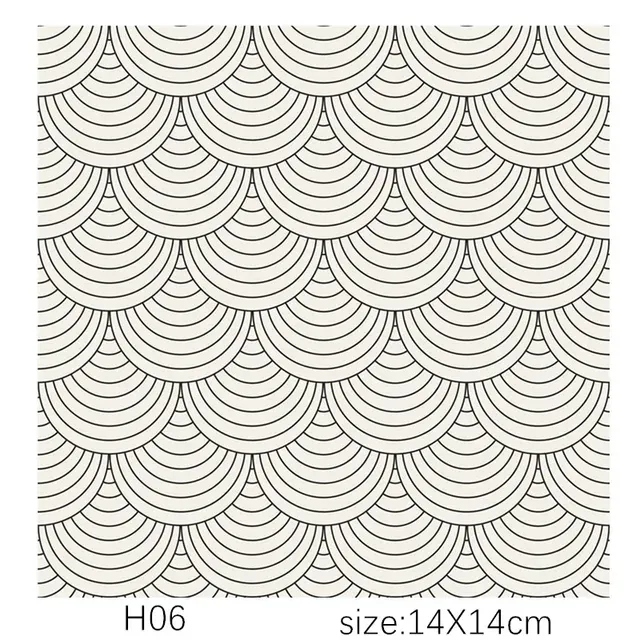 Texture Stamp Sheets Mandala Pattern DIY Embossing Art Clay Pottery Tools