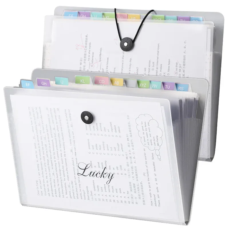 Transparent Insert File Folder A4 Document Bag