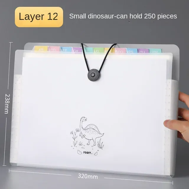 Transparent Insert File Folder A4 Document Bag