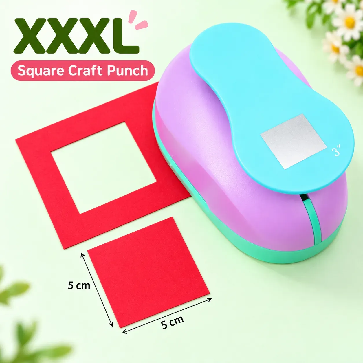 1Pc Craft Tag Frame Paper Punch Tool