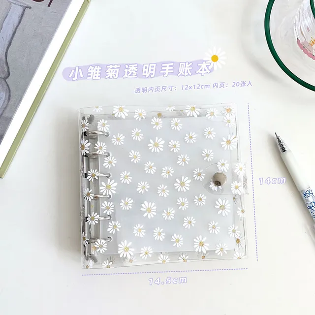 A7 PVC Transparent 6 loose leaf Binder-JournalTale