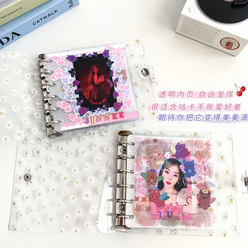 A7 PVC Transparent 6 loose leaf Binder