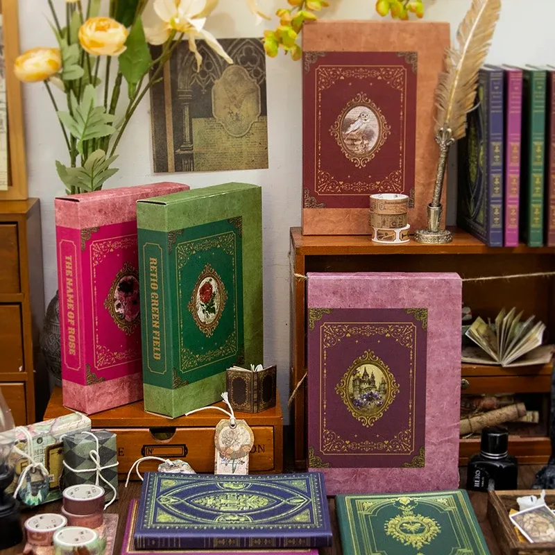 185 Pcs Vintage Scrapbook Decorating Materials