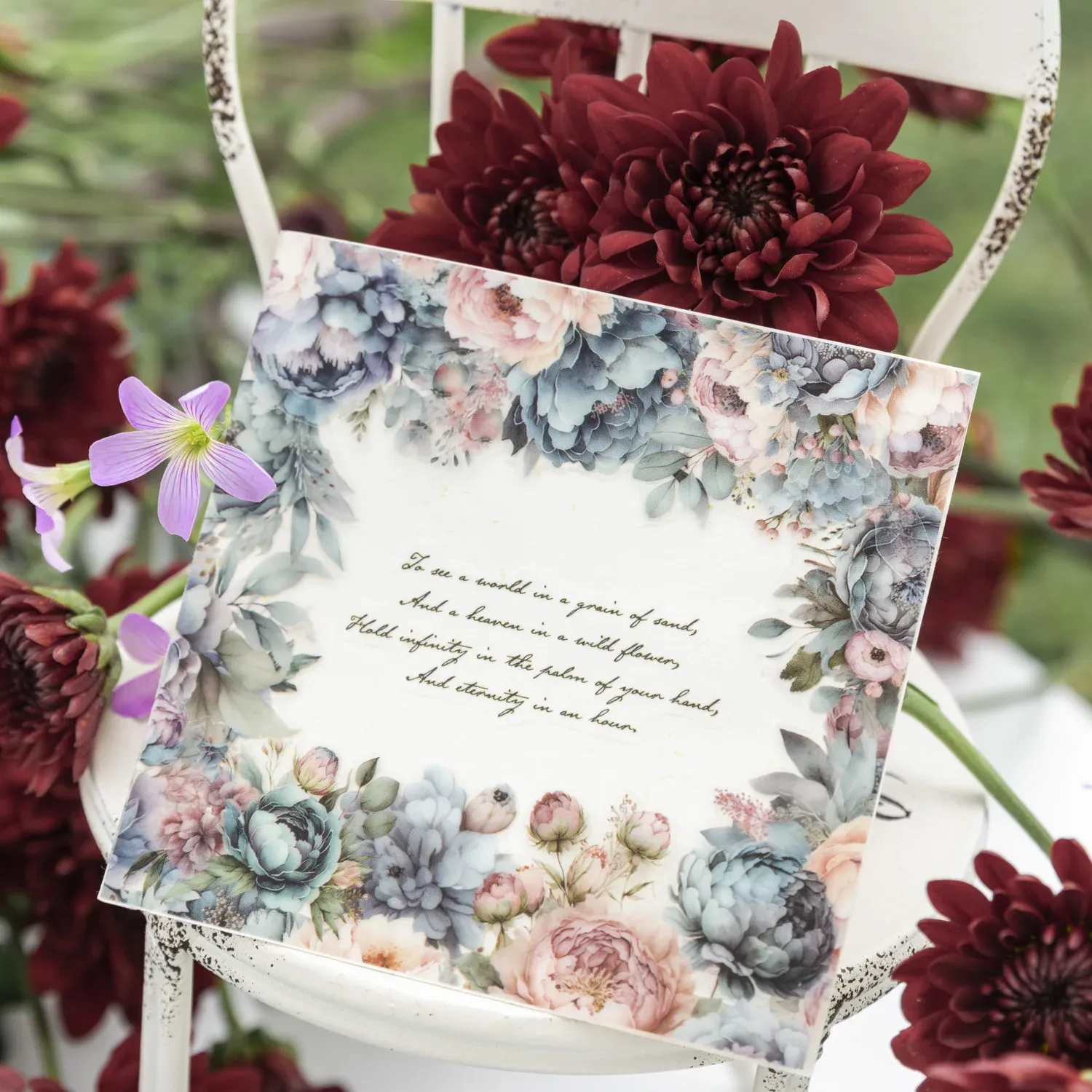 5x200cmFour Seasons Flower Theme PET Tape