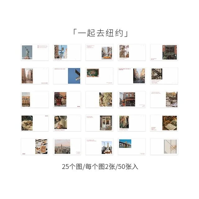 50 sheets/pack Vintage landscape photos Notepad suitable for diary scrapbooking